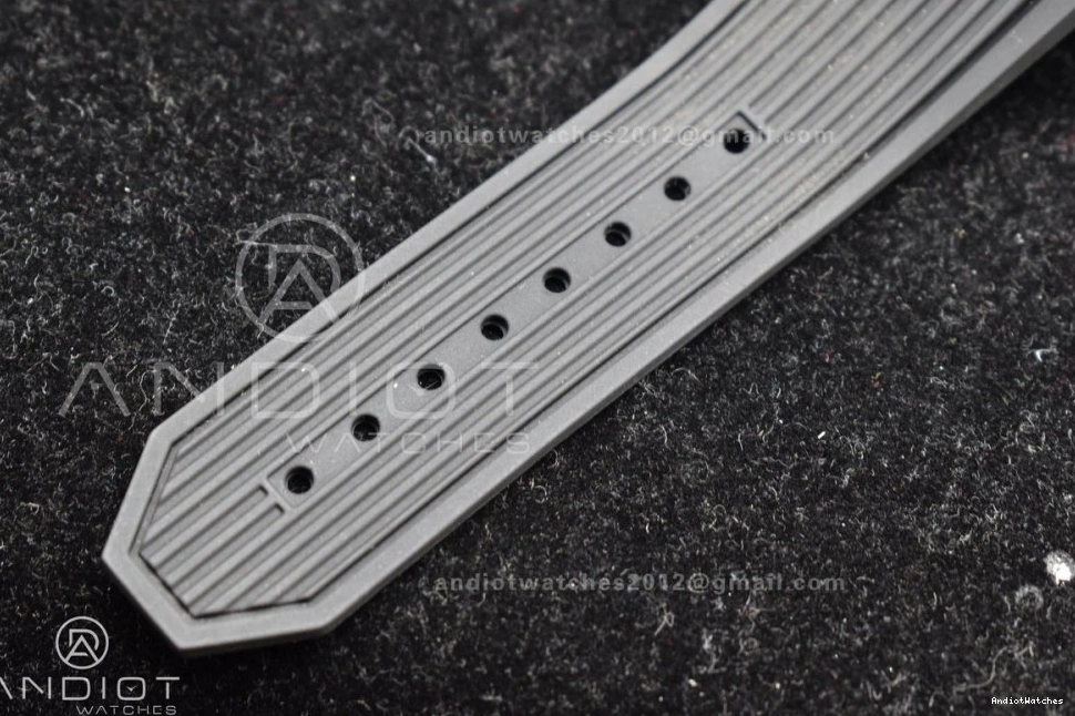 Strap Titanium 1:1 Black Best Unico Skeleton Edition Dial Sporty Bang Big Black On ZF 898 Rubber Hublot A 1224